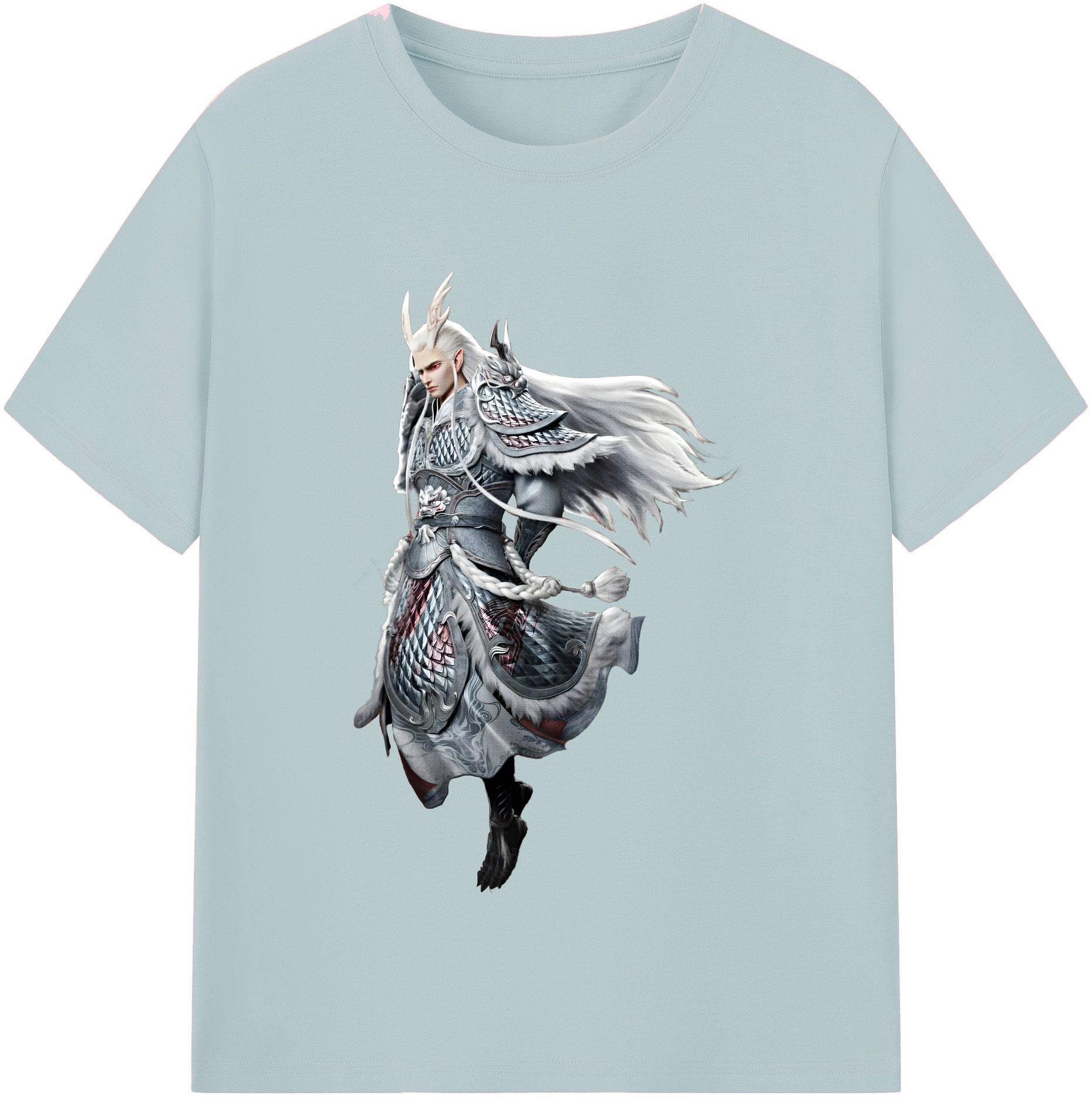 （画像用） Ne Zha 2 ナタ 魔童の大暴れ 綿100％半袖Tシャツ（フロントプリント）